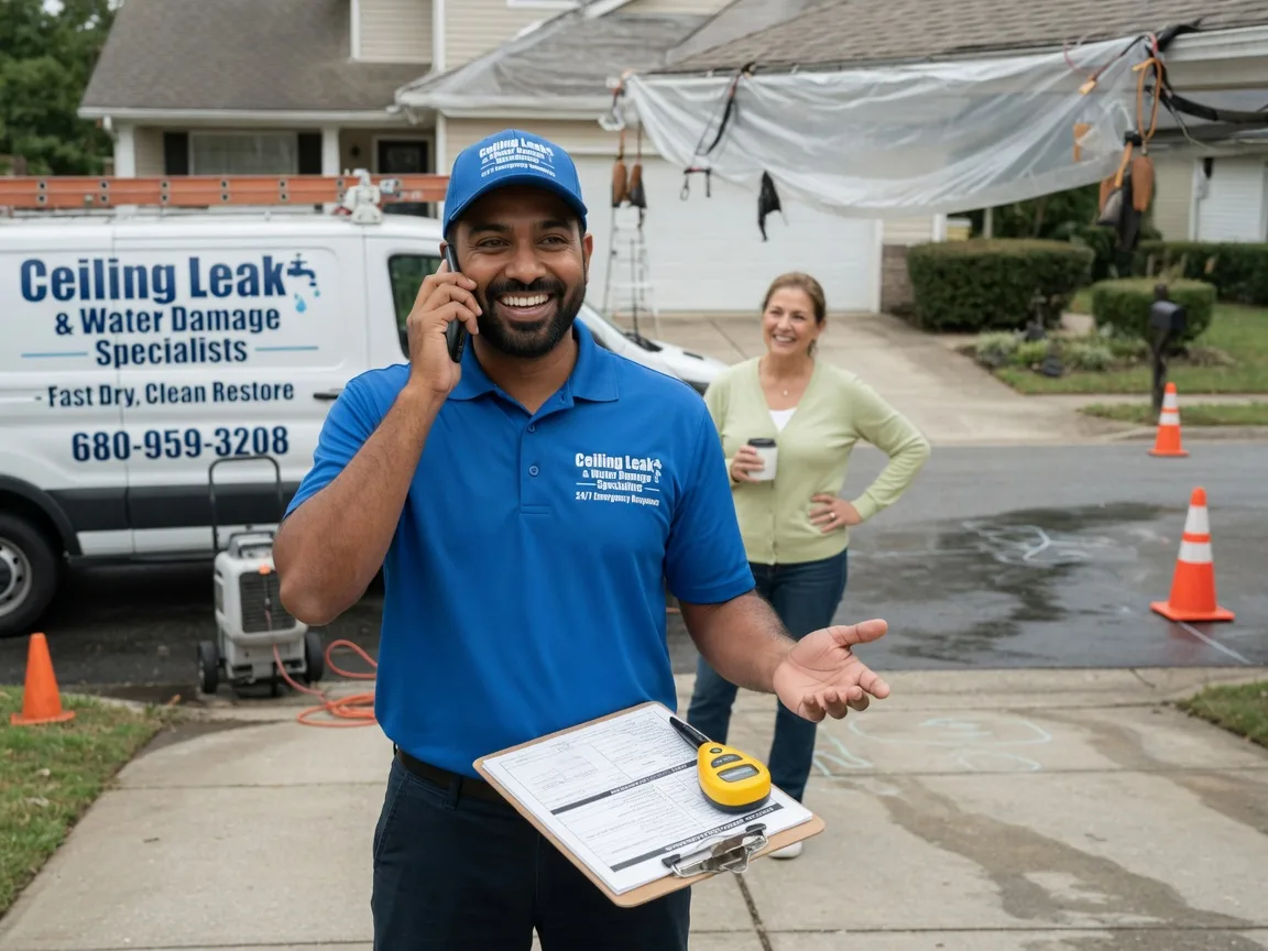 Ceiling Leak Cleanup Brooklyn, IN FAQs